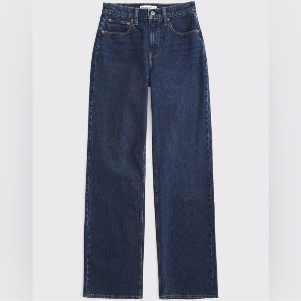 ✨ Abercrombie 90s Straight Jeans – Ultra High-Rise + Curve Love | Size 30 ✨